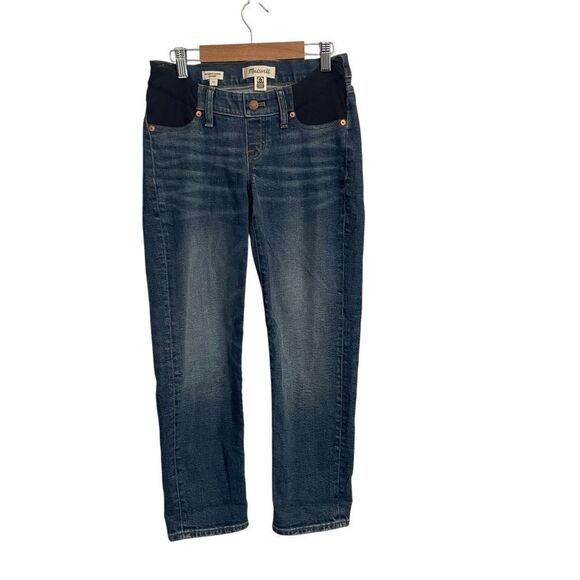 Madewell Maternity Classic Straight Dark Wash Jeans Size 24 NWT - Picture 1 of 7